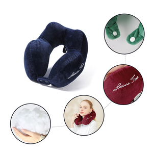 Cheap Spot Goods Custom Plush Fiber Fill <strong>Neck</strong> Travel <strong>Pillow</strong> With logo - Product Image 3