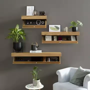 Étagères murales de meubles de dissimulation <span class=keywords><strong>pour</strong></span> la décoration de salon étagère cachée étagère <span class=keywords><strong>murale</strong></span> en bois avec compartiment secret - Product Image 2