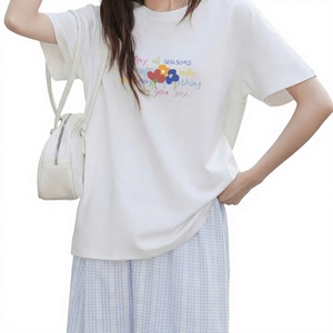 <b>Women</b> Summer <b>Loose</b> T <b>Shirt</b> Short Sleeve Printed Tee Casual Base Layer - Product Image 2