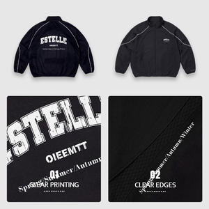 بدلة رياضية للجنسين مخصصة بتصميم عصري، سترة واقية من الماء والرياح بسحاب من النايلون والبوليستر الشبكي العاكس، من الشركة المصنعة - Product Image 4