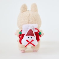 Sac à dos en peluche fantaisie de dessin animé avec cordon de serrage pour ensembles de décoration de poupées et cadeaux de vacances