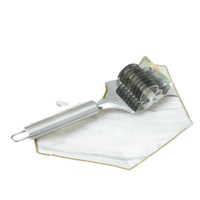 Rouleau à pâtes en acier inoxydable, outil de découpe de pâte, outil de cuisine, aide pour la pâte, outil de découpe de pâte DIY