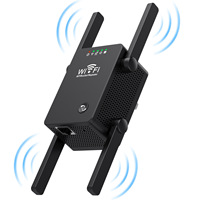 300M WiFi Extender Super Booster mit 4 Antennen 300 Mbit/s Wifi Repeater Super Boost Speed Wireless Signal