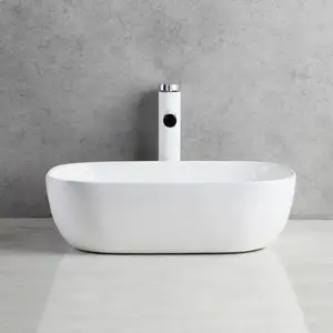 Modern Ceramic Counter Top Art Wash Basin Sanitary Ware Porcelain Vessel Basin Bowl Lavabo Bathroom Sink