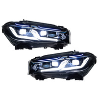 Conjunto de Faros Delanteros LED para BMW X5 F15 2014-2018, Actualización al Estilo X5M Competition G05 LCI 2023, Accesorios para Lámparas Delanteras