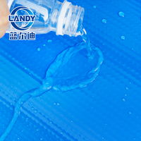 Couverture de piscine en mousse XPE bleue LANDY, imperméable et anti-UV, pour piscines enterrées