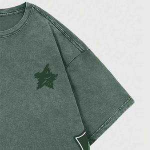 Camiseta de Hombre al por Mayor, 100% Algodón Orgánico, Tejida, con Diseño Gráfico Personalizado, Corte Holgado, Ecológica, con Estampado Serigrafiado, Cuello Redondo - Product Image 2