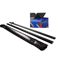 Couverture de benne rigide pliable en trois parties pour pick-up 2016+ à profil bas, installation par clips en PVC