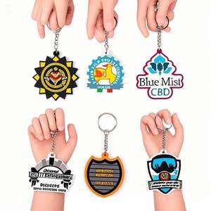 Porte-clés personnalisé gratuit en gros Porte-clés en caoutchouc PVC souple sur le thème du logo - Product Image 2