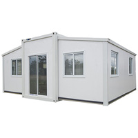 Maison conteneur de luxe extensible 2 chambres aux normes australiennes, 20ft/40ft, construction modulaire en panneaux sandwich d'acier, style moderne