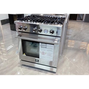Forno Gas <b>Range</b> 4 Burner Stainless Steel With Oven 40L Plus Capacity Knob Control Mechanical - Product Image 1