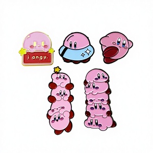 Broche <span class=keywords><strong>de</strong></span> <span class=keywords><strong>Kirby</strong></span> <span class=keywords><strong>de</strong></span> dibujos animados, insignia creativa <span class=keywords><strong>de</strong></span> moda con técnica <span class=keywords><strong>de</strong></span> goteo <span class=keywords><strong>de</strong></span> aceite, decoración para mochila <span class=keywords><strong>de</strong></span> hombre y mujer, en stock - Product Image 1