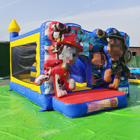 Château gonflable Mickey Puppy avec toboggan, certifié CE, respectueux de l'environnement, garantie 3 ans