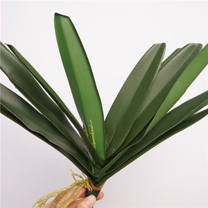 Feuilles d'<span class=keywords><strong>orchidée</strong></span> artificielles en latex de haute qualité, aspect réaliste, pour la décoration murale de Noël, de mariages et de la maison (vente en gros) - Product Image 4