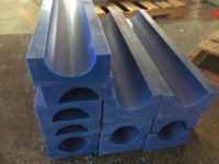 Blocs/Espaceurs de support pour tuyaux en PE durables et de haute qualité avec surface lisse, services de découpe et de moulage, couleur et taille personnalisables