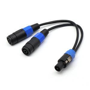 Speakon 1 To 2 <b>Speaker</b> Cable Male To Female Pure Copper <b>Audio</b> Cable For Amplifier Mixer <b>Speaker</b> Connection - Product Image 3