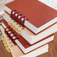 Carnet à feuilles mobiles A7 personnalisé en usine, mini-carnet portable avec une qualité esthétique élevée et un design coloré
