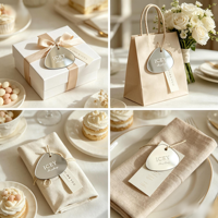 Étiquette nominative de mariage en acrylique miroir de luxe imprimée UV, forme irrégulière personnalisée, marque-place pour invités, idéale pour anniversaires et mariages