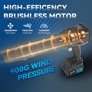 Cordless Compressed Cleaner Bateria Portátil <span class=keywords><strong>Blower</strong></span> Air Duster Leaf <span class=keywords><strong>Blower</strong></span> Mini Turbo Jet Ventilador para limpeza do carro - Product Image 4