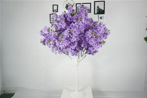 Artificielle sakura fleurs branches rouge bleu pour le mariage cerise arbre <span class=keywords><strong>pourpre</strong></span> japonais 1.5m cerise blossom arbre - Product Image 2