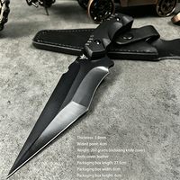 Couteau de camping et de bushcraft en acier inoxydable 5Cr13, lame fixe, manche en nylon, pour la défense personnelle, très vendu