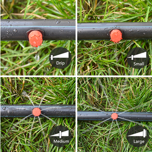 <span class=keywords><strong>Goutteur</strong></span> d'irrigation micro-<span class=keywords><strong>goutteur</strong></span> rouge <span class=keywords><strong>réglable</strong></span> à 8 trous pour tuyau de 1/4 pouce - Product Image 6