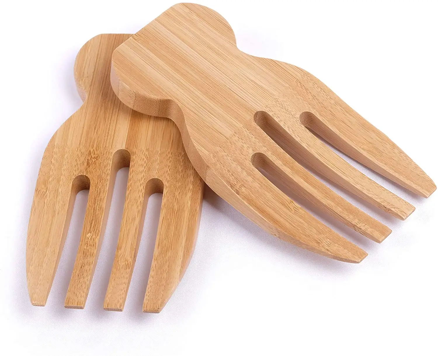 Bambus Küche Teigwaren Klauen Servicer hölzerne Wellen gabeln Salat Hände