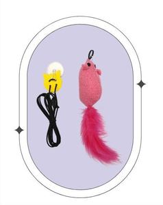 Asılı ses taklit fare kedi oyuncak peluş fare ve kedi oyuncaklar interaktif Pet oyuncak - Product Image 3