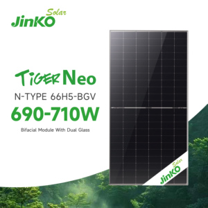 แผงโซลาร์เซลล์แบบสองหน้า N-Type ประสิทธิภาพสูง 630W และ 720W สำหรับคลังสินค้า EU รับประกัน 30 ปี - Product Image 1