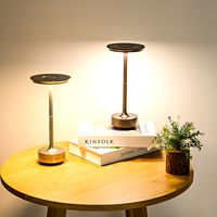 Lámpara de Mesa Moderna de Aluminio, Inalámbrica, con Control Táctil, de Lujo, para Mesita de Noche, Sala de Estar, Decoración del Hogar, Uso Comercial, Venta al Por Mayor