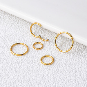 ASTM F136 G23 Titan Premium-Schmuck für Damenohrringe 16G Ohr Knochen Piercing Stift Nase Ring medizinisch chirurgischer Körperschmuck