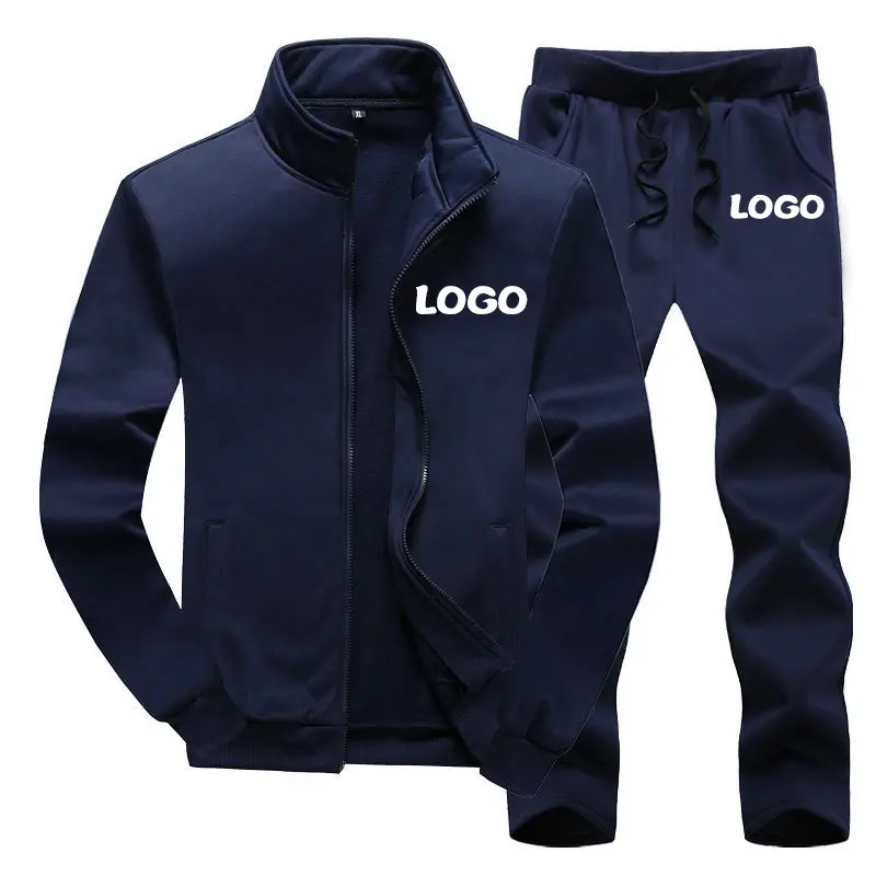 Bán Buôn Biểu Tượng Tùy Chỉnh Của Nam Giới Dài Tay Áo Dây Kéo Thể Thao Tracksuit Của Nam Giới Phù Hợp Với Xu Hướng Của Nam Giới Chạy Đào Tạo Mặc