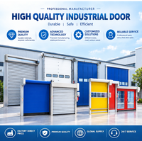 Porte de garage enroulable moderne en alliage d'aluminium, surface finie ignifugée, garantie, usage commercial - prix de gros