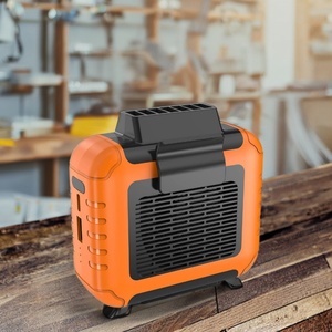 New 6000mAh Portable Cooling Fan Wearable LED Light Waist Clip Bladeless Design Indoor/Outdoor Travel Friendly Car <b>Battery</b> - Product Image 1