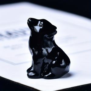 Tótem de Lobo Tallado en Cristal Natural Hecho a Mano, Figura de Animal para Decoración del Hogar y Sanación Espiritual, Venta al por Mayor de Otras Artesanías de Cristal - Product Image 4