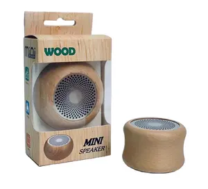 Produits tendances 2023 nouveautés haut-parleurs bluetooth en bois mini haut-parleur portable extérieur lecteur MP3 sans fil haut-parleur