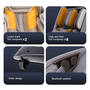 Fauteuil de massage 3D zéro gravité en cuir Milano 2026 pour amincissement des pieds et du corps, idéal pour la maison - Product Image 4