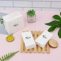 Serviettes de Table Jetables Blanches Personnalisées 2 Plis/3 Plis/4 Plis Pliées en 1/4, 1/6 ou 1/8 pour Cocktails et Cafés