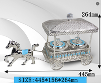 Bol en verre en forme de vélo pour fruits secs, gâteaux et desserts, avec couvercle, magnifique boîte à bijoux émaillée, directement de l'usine, idéal comme cadeau.