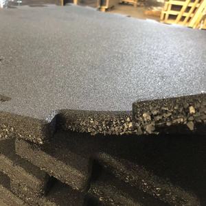 Baldosas de Goma Encajables de 50 cm, Tapete de Goma para <span class=keywords><strong>Gimnasio</strong></span>, Color Negro - Product Image 4