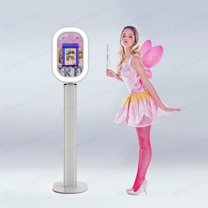 Vuông iPad Selfie Photo Booth Shell cho Wedding party sự kiện chia sẻ trạm đứng kiosk xã hội trung gian iPad photobooth máy - Product Image 5