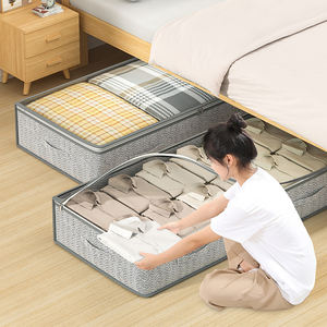 Sac de rangement <span class=keywords><strong>sous</strong></span> le <span class=keywords><strong>lit</strong></span> poignée anti-poussière sac de rangement pliable couette couette maison boîte de rangement plate <span class=keywords><strong>sous</strong></span> le <span class=keywords><strong>lit</strong></span> - Product Image 6