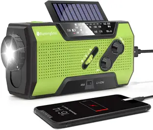 2020 güneş krank internet fm radyo kiti alıcısı wifi 18650 el feneri çok bantlı dokunmatik radyo güç bankası