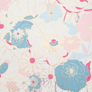 Juego de 2 Bolsas de Maquillaje de Piel Sintética con Cierre, Diseño Original, Etiqueta Privada para Mujer, Color Azul Floral, de Lujo - Product Image 4