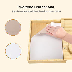 Nuevo Producto LG de Buena Calidad, Bandeja para Brazo de Sofá, Soporte para Snacks, Organizador y Mesa para Reposabrazos, Consola y Portavasos de Bambú para Sofá - Product Image 4