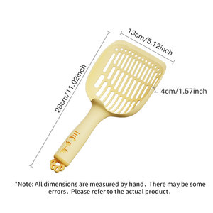 Pala para Arena de Gato Personalizada, Pala para Excrementos de Gran Capacidad, Duradera, de Plástico de Alta Gama para Caja de Arena - Product Image 6