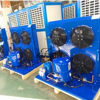 3HP 5HP 10HP 13HP Maneurop Nouvelle unité de compresseur côté stockage à froid sortie d'air ouverte unité refroidie par air R290/380V R404