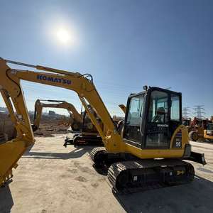 Excavatrice Komatsu PC56 utilisée compacte mini hydraulique sur chenilles pelle machines de terrassement moteur moteur boîte de vitesses pompe cylindre HAWE - Product Image 4