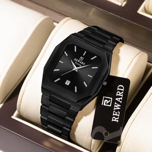 REWARD 61315 Reloj de Cuarzo para Hombre, Elegante y Moderno, Caja Cuadrada Minimalista, Fecha Automática, Correa de Acero Inoxidable - Product Image 5