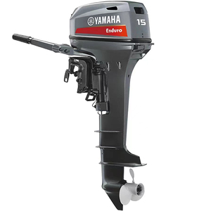 Mojiang Short Shaft 2 Stroke <b>Gasoline</b> 15HP Motor Boat Marine Engine for Fishman - Product Image 1